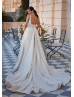 Square Neck Ivory 3D Lace Glitter Tulle Awesome Wedding Dress